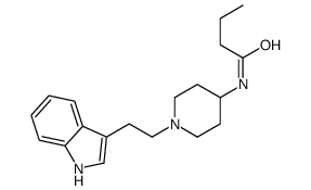 N-[1-[2-(1H-indol-3-yl)ethyl]piperidin-4-yl]butanamide Structure