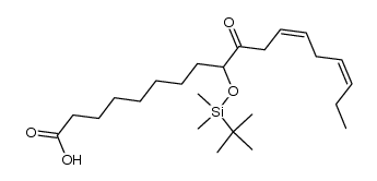 9-[(tert-butyldimethylsilyl)oxy]-10-oxo-12(Z),15(Z)-octadecadienic acid Structure