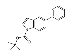 TERT-BUTYL 5-PHENYL-1H-INDOLE-1-CARBOXYLATE structure