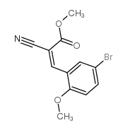 methyl 3-(5-bromo-2-methoxyphenyl)-2-cyanoprop-2-enoate结构式