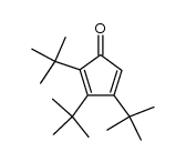 2,3,4-Tri-tert-butyl-2,4-cyclopentadien-1-on Structure