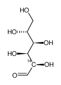glucose, d-, [2-14c]结构式