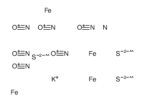 heptanitrosyltri-mu3-thioxotetraferrate(1-) Structure