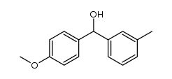 4-METHOXY-3'-METHYLBENZHYDROL structure