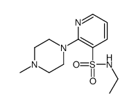 3-Pyridinesulfonamide, N-ethyl-2-(4-methyl-1-piperazinyl)- Structure