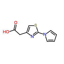 [2-(1H-Pyrrol-1-yl)-1,3-thiazol-4-yl]acetic acid结构式