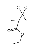 ethyl 2,2-dichloro-1-methylcyclopropane-1-carboxylate结构式