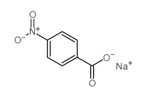 Sodium 4-nitrobenzoate structure