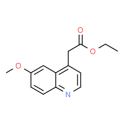 ethyl 2-(6-methoxyquinolin-4-yl)acetate Structure