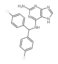 N-[bis(4-chlorophenyl)methyl]-5H-purine-2,6-diamine picture