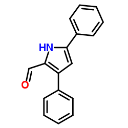 3,5-Diphenyl-1H-pyrrole-2-carbaldehyde Structure