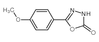 5-(4-methoxyphenyl)-3H-1,3,4-oxadiazol-2-one结构式