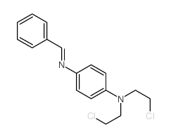 1,4-Benzenediamine, N,N-bis (2-chloroethyl)-N-(phenylmethylene)- structure