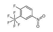 1-fluoro-4-nitro-2-pentafluorosulfonylbenzene结构式