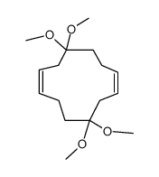 (1Z,7Z)-4,4,10,10-tetramethoxycyclododeca-1,7-diene Structure