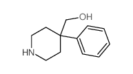 4-Phenyl-4-hydroxymethylpiperidine structure