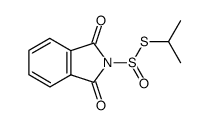 1,3-dioxo-1,3-dihydro-isoindole-2-thiosulfinic acid S-isopropyl ester结构式