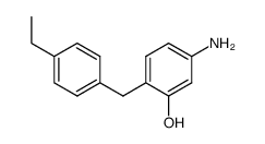 5-amino-2-(4-ethylbenzyl)phenol结构式