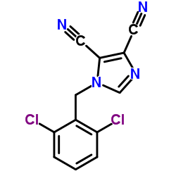 1-(2,6-Dichlorobenzyl)-1H-imidazole-4,5-dicarbonitrile结构式