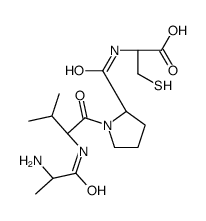 (2R)-2-[[(2S)-1-[(2S)-2-[[(2S)-2-aminopropanoyl]amino]-3-methylbutanoyl]pyrrolidine-2-carbonyl]amino]-3-sulfanylpropanoic acid结构式