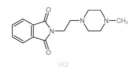 1H-Isoindole-1,3(2H)-dione,2-[2-(4-methyl-1-piperazinyl)ethyl]-, hydrochloride (1:2)结构式