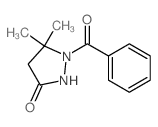 3-Pyrazolidinone,1-benzoyl-5,5-dimethyl- Structure