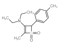 2H-Thiet-3-amine,N,N-diethyl-4-methyl-2-(4-methylphenyl)-, 1,1-dioxide结构式