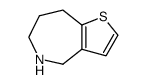 5,6,7,8-tetrahydro-4H-thieno[3,2-c]azepine结构式