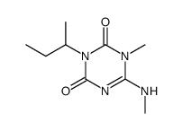 3-sec-butyl-1-methyl-6-methylamino-1H-[1,3,5]triazine-2,4-dione Structure