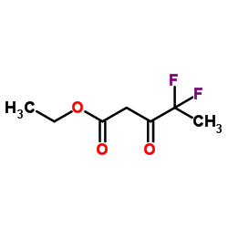 Ethyl 4,4-difluoro-3-oxopentanoate结构式