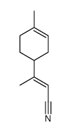 3-(4-methylcyclohex-3-en-1-yl)but-2-enenitrile结构式
