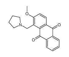 2-methoxy-1-(pyrrolidin-1-ylmethyl)anthracene-9,10-dione Structure