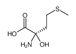 (2R)-2-amino-2-hydroxy-4-methylsulfanylbutanoic acid Structure