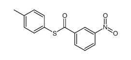 3-Nitrothiobenzoic acid S-(4-methylphenyl) ester structure