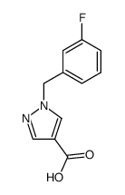 1-(3-fluorobenzyl)-1H-pyrazole-4-carboxylic acid structure