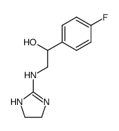 2-(4,5-dihydro-1H-imidazol-2-ylamino)-1-(4-fluoro-phenyl)-ethanol结构式