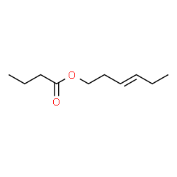 (E)-3-hexen-1-yl butyrate structure