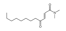 (E)-N,N-dimethyl-4-oxododec-2-enamide Structure