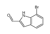 7-溴吲哚-2-醛结构式