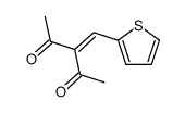 3-(thiophen-2-ylmethylidene)pentane-2,4-dione结构式