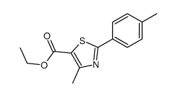 ethyl 4-methyl-2-(4-methylphenyl)-1,3-thiazole-5-carboxylate Structure