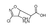 (2S)-2-amino-2-[(4S,5R)-3-chloro-4-hydroxy-4,5-dihydro-1,2-oxazol-5-yl]acetic acid Structure