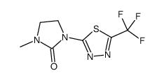 1-methyl-3-[5-(trifluoromethyl)-1,3,4-thiadiazol-2-yl]imidazolidin-2-one Structure
