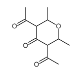 3,5-Diacetyl-2,3,5,6-tetrahydro-2,6-dimethyl-4H-pyran-4-one结构式