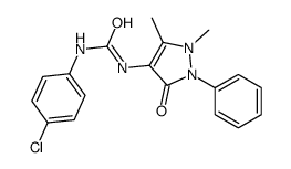 1-(4-chlorophenyl)-3-(1,5-dimethyl-3-oxo-2-phenylpyrazol-4-yl)urea结构式