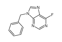 6-fluoro-9-benzylpurine Structure