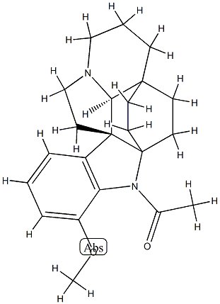 1-Acetyl-17-methoxyaspidofractinine结构式