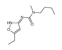 1-butyl-3-(5-ethyl-1,2-oxazol-3-yl)-1-methylurea结构式