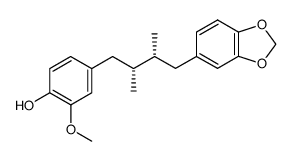 4-[(2R,3R)-4-(1,3-Benzodioxol-5-yl)-2,3-dimethylbutyl]-2-methoxyphenol Structure