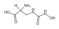 (S)-2-amino-3-(3-hydroxyureido)propanoic acid结构式